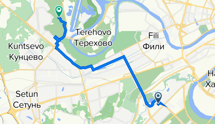 улица Улофа Пальме, 1Б, Москва до Крылатское, Москва