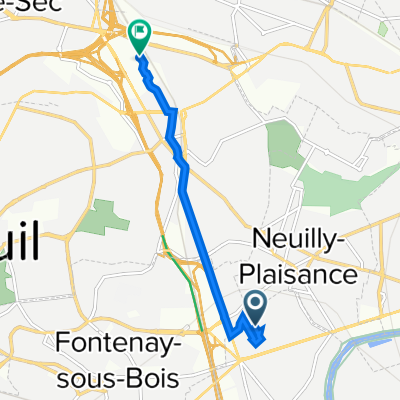 4bis Allée de l'Égalité, Le Perreux-sur-Marne à 2 Avenue du Général de Gaulle, Rosny-sous-Bois