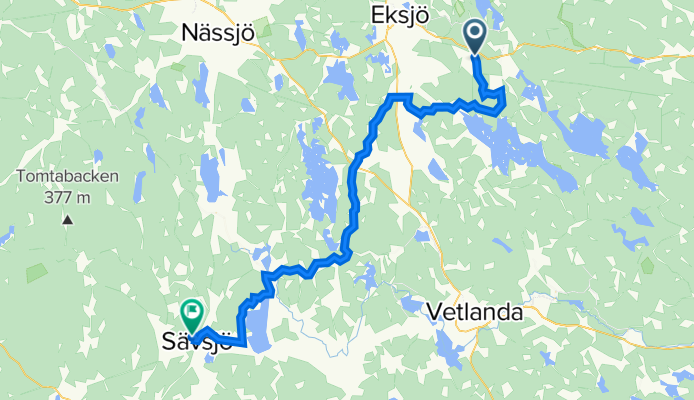 Etapp 5, Eksjö (Hult) - Sävsjö