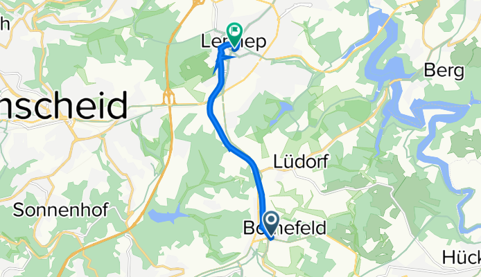 Schwarzer Weg 1, Remscheid nach Kölner Straße 26, Remscheid