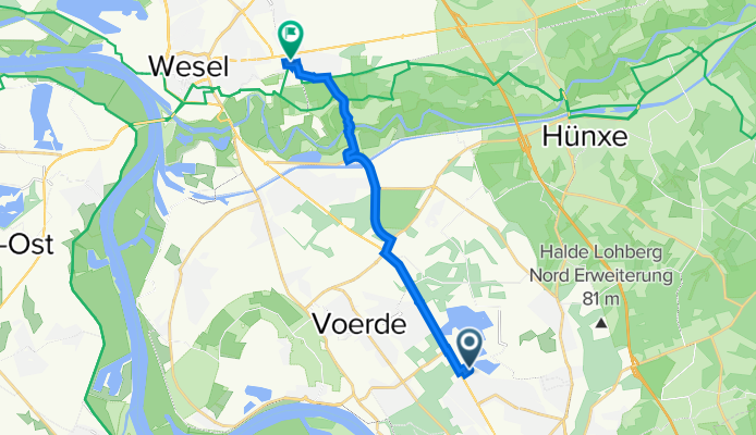 Monikaweg 24, Dinslaken nach Aaper Weg 6, Wesel