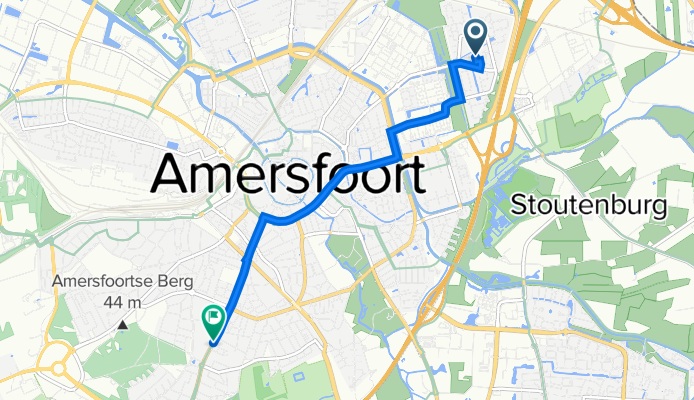 Verzetsplein 128, Amersfoort naar Leusderweg 222A, Amersfoort