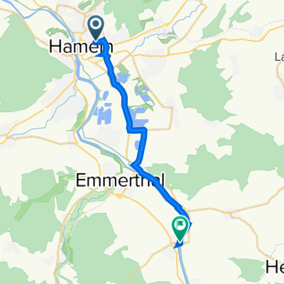 Scharnhorststraße 9A, Hameln nach Weser Radweg, Emmerthal