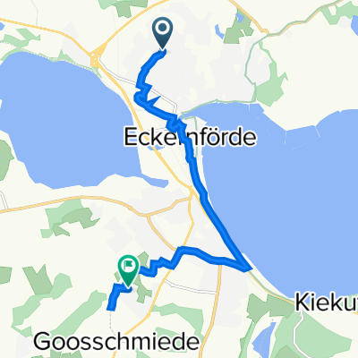 Pillauer Straße 3, Eckernförde nach Moorweg 8, Eckernförde