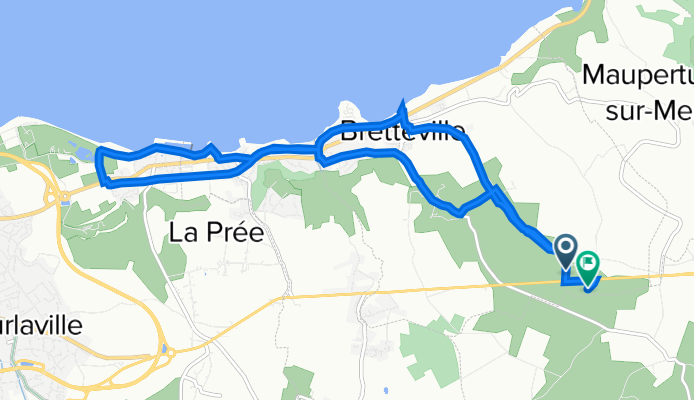 95 Chemin du Vauclair, Bretteville à 105–111 Route de Bellevue, Bretteville