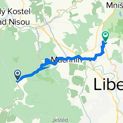 592, Kryštofovo Údolí to Rybízová 247, Liberec