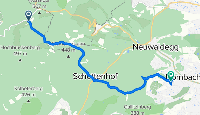 Sofienalpenstraße, Vienna to Buchfinkweg 6, Vienna