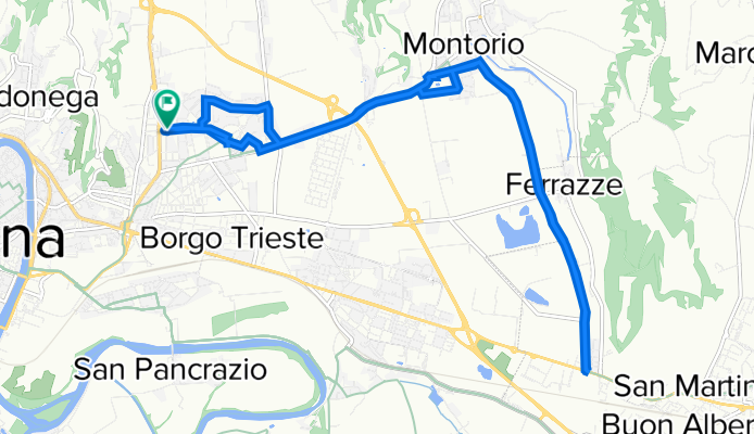 Da Via Giuseppe Verdi 6, Verona a Via Giuseppe Verdi 8, Verona