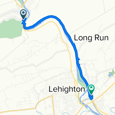 2 Lehigh Ave, Jim Thorpe to 103 Canal St, Lehighton