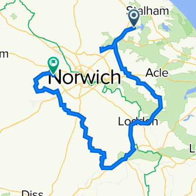 Smallburgh Road, Barton Turf to Harts Lane 14, Bawburgh