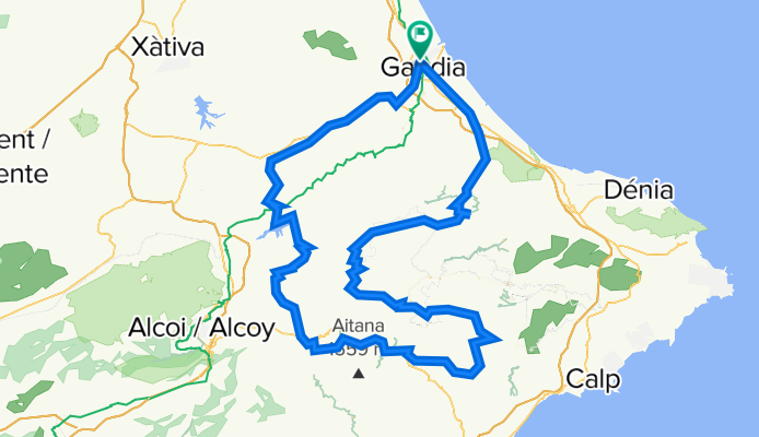 Ebo-Tollos-Tarbena-Callosa-Confrides-Beniarres-Gandia