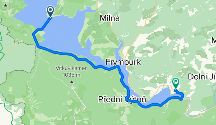 Dolní Vltavice-Kyselov, Frymburk - Lipno nad Vltavou