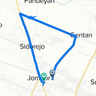 8RHV+79X, Kecamatan Bendosari to Jalan Tentara Pelajar No.5, Kecamatan Bendosari