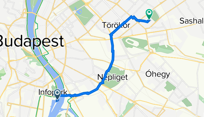 Kopaszi gát, Budapest to Tihamér utca 28., Budapest