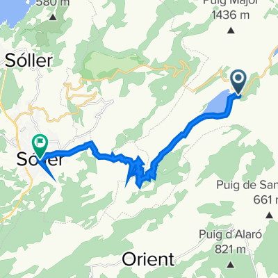 Stausee Cuber nach Sóller