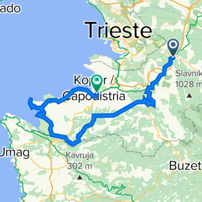 Kozina-Krkavče-Piran-Izola-Koper