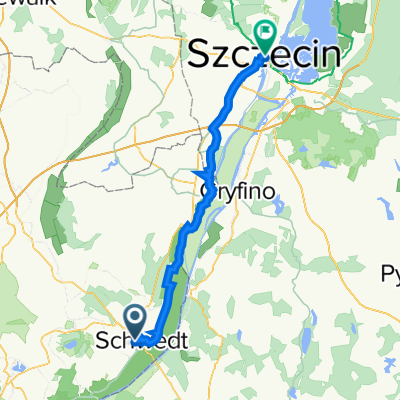 Heinersdorfer Damm 1 - 3, Schwedt/Oder nach plac Żołnierza Polskiego, Szczecin