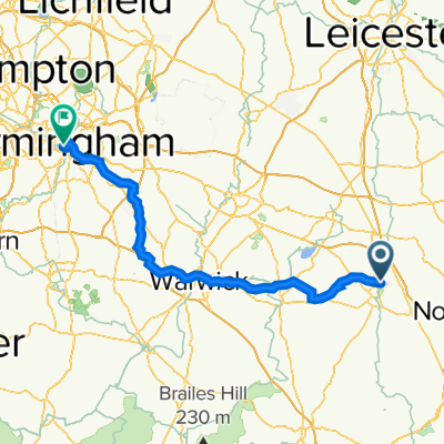 Daventry to Birmingham