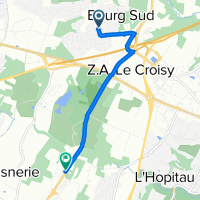 15 Rue du Pont Marchand, Orvault à Boulevard du Professeur Jacques Monod, Saint-Herblain