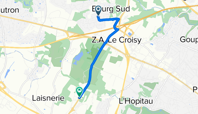 15 Rue du Pont Marchand, Orvault à Boulevard du Professeur Jacques Monod, Saint-Herblain