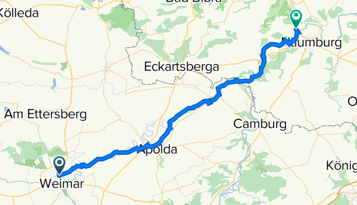 Weimar nach Weinstraße 1, Naumburg