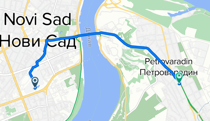 Булевар ослобођења 119, Нови Сад to 100 64, Петроварадин