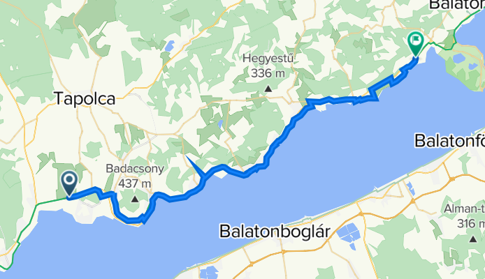 Balatoni körút, Balatonederics - Szent Imre utca 32, Örvényes