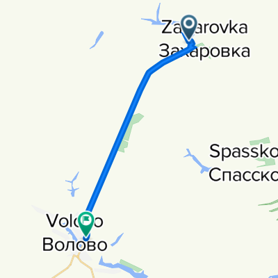 От 42К-033, Захаровка до Советская улица 84, Волово