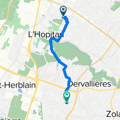 9bis Avenue de l'Angevinière, Saint-Herblain à 2C Rue de l'École, Saint-Herblain