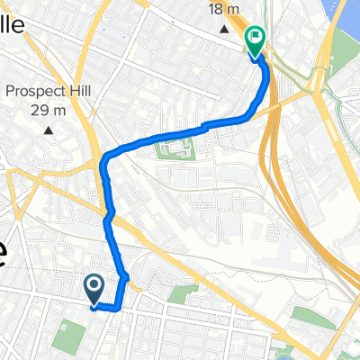 826 Cambridge St, Cambridge to 6 Mt Pleasant St, Somerville