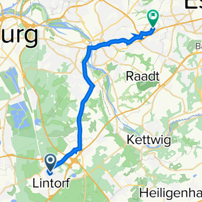 Katharinenstraße 15, Ratingen nach Blumendeller Straße 54, Mülheim an der Ruhr