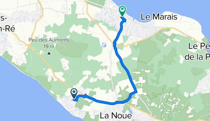 129 Les Grenettes, Sainte-Marie-de-Ré à 7 Rue de l'Hospice, La Flotte