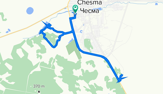 улица Блюхера, Чесма до улица Блюхера, Чесма