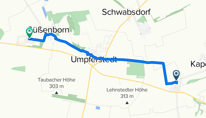 Zu den Weinbergen 2, Frankendorf nach Landhausallee 7, Weimar