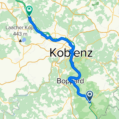 An der Loreley 33, Sankt Goar to Allee Sankt Pierre Les Nemours 1, Bad Hönningen