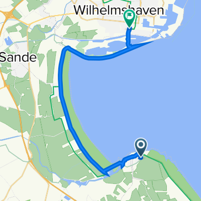 Schmidt-Rottluff-Straße 13, Varel nach Valoisplatz 2, Wilhelmshaven