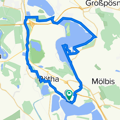 Rötha, Rötha nach Kahnsdorf, Neukieritzsch