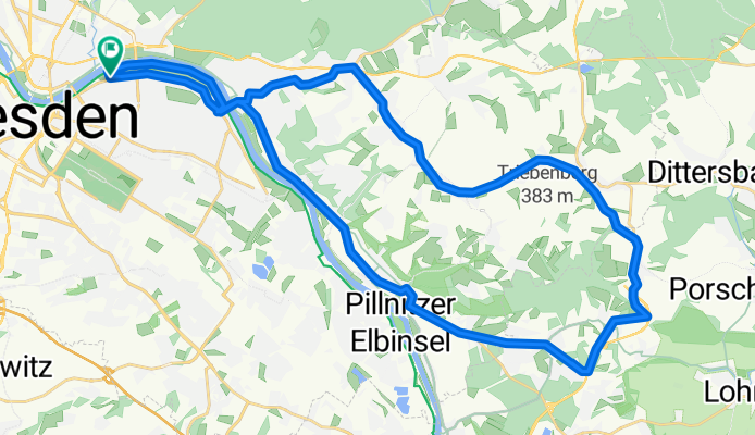 Schöne Sonnenrunde Dresden-Schönfelder Hochland-Graupa-Pillnitz-Dresden