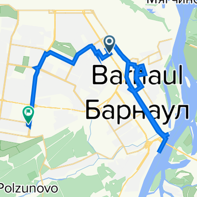 От Р380 139, Барнаул до улица Малахова 148, Барнаул