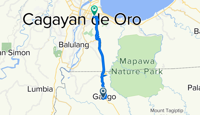 9MQ8+5HF, Libona to Cagayan de Oro
