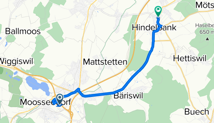 Gewerbestrasse 11, Moosseedorf nach Dorfstrasse 24, Hindelbank