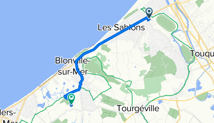 71 Boulevard Mauger, Deauville à Chemin du Lieu Chesnay, Blonville-sur-Mer