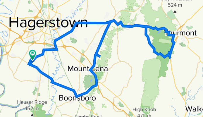 Saint James to Black Rock Cliff to Cunningham Falls