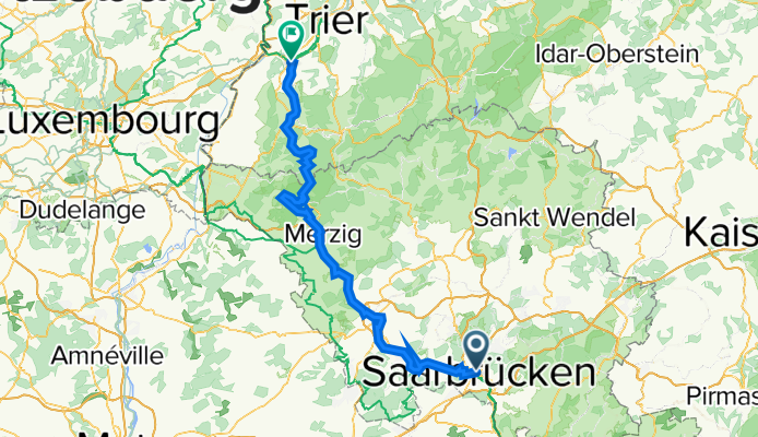 Von SB die Saar entlang nach Konz