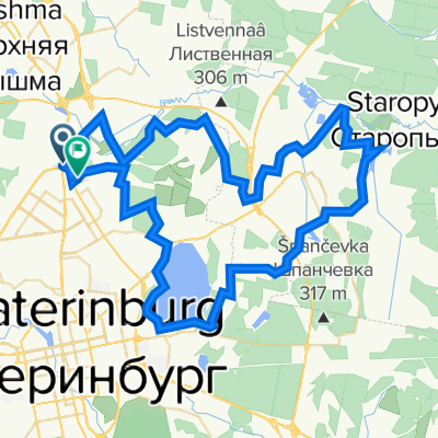 проспект Космонавтов, 102/1, Екатеринбург до Совхозная улица, 12, Екатеринбург