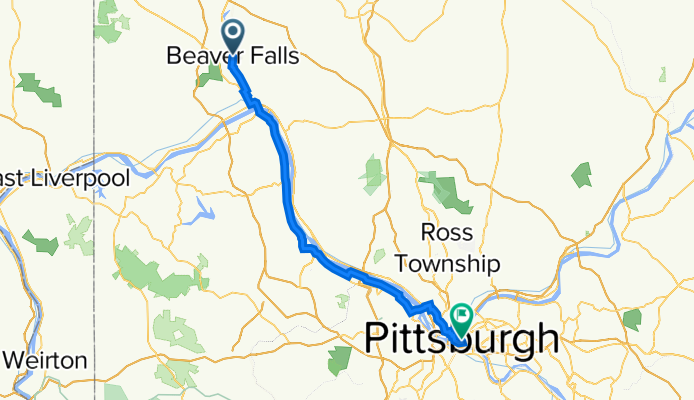 Beaver fallsPA to Pittsburgh