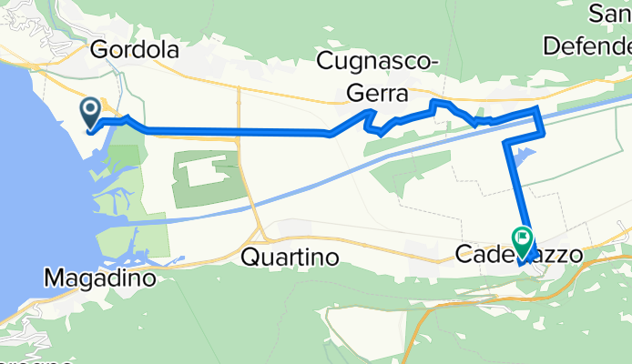 Da Via Lido 4, Tenero a Via Monte Ceneri 48A, Cadenazzo