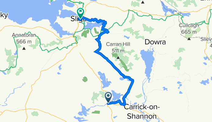 Abbeytown Road, Boyle to 2 Gaol Road, Sligo