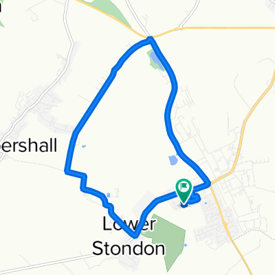 Woodpecker Mead 9, Lower Stondon to Woodpecker Mead 9, Lower Stondon