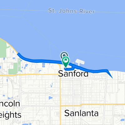 401 W Seminole Blvd, Sanford to 401 W Seminole Blvd, Sanford